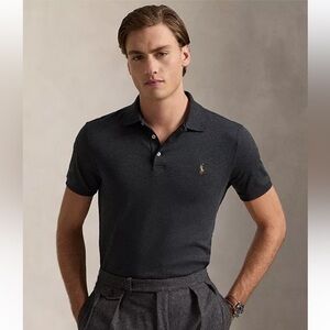 Polo Ralph Lauren Pima Soft Touch Polo Gray Size XL